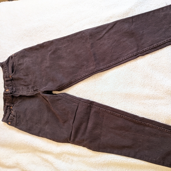Levi's 550 High Rise Relaxed Taper Dark Brown - Picture 7 of 8